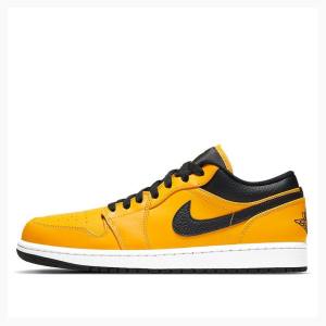 Nike Retro Low Joggesko Air Jordan 1 Herre Gull Svarte | JD-905LM