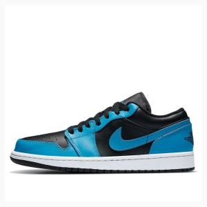 Nike Retro Low Laser Joggesko Air Jordan 1 Herre Blå Svarte | JD-721SJ