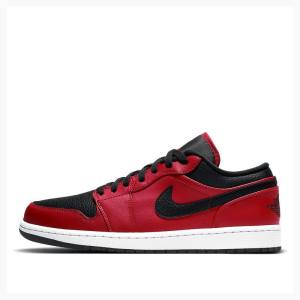 Nike Retro Low Reverse Bred Joggesko Air Jordan 1 Herre Rød Svarte | JD-653HZ