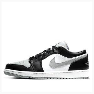 Nike Retro Low Smoke Joggesko Air Jordan 1 Herre Grå Svarte | JD-386IG