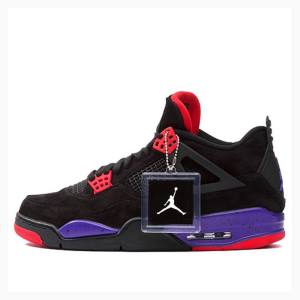 Nike Retro NRG Raptors Basketsko Air Jordan 4 Herre Svarte Rød Lilla | JD-352EN