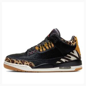 Nike Retro SE Animal Pack Basketsko Air Jordan 3 Herre Svarte Brune | JD-068RN