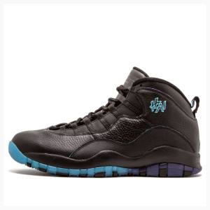 Nike Retro Shanghai Basketsko Air Jordan 10 Herre Svarte Blå | JD-487KX