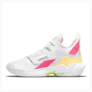 Nike Why Not Zer0.4 PF 4 Basketsko Air Jordan Herre Hvite Rosa Beige | JD-138GR