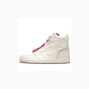 Nike X Anna Wintour Retro High Zip AWOK Basketsko Air Jordan 1 Dame Hvite | JD-691XO