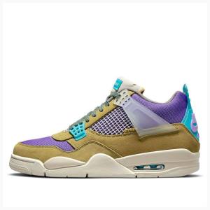 Nike X Union LA 'Desert Moss' 30 Basketsko Air Jordan 4 Herre Brune Lilla Blå | JD-180MG