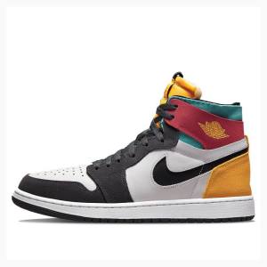 Nike Zoom CMFT Red Aqua Gold Basketsko Air Jordan 1 Herre Multicolor | JD-301FC