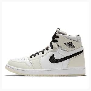 Nike Zoom CMFT Sail Basketsko Air Jordan 1 Dame Pisket Krem Svarte | JD-920RU