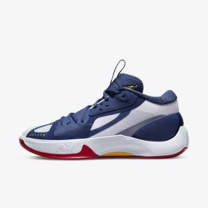 Nike Zoom Separate Air Jordan Herre Marineblå Hvite Rød Gull | NK895XWY