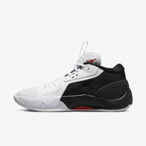 Nike Zoom Separate Air Jordan Herre Svarte Hvite Rød | NK035VQD