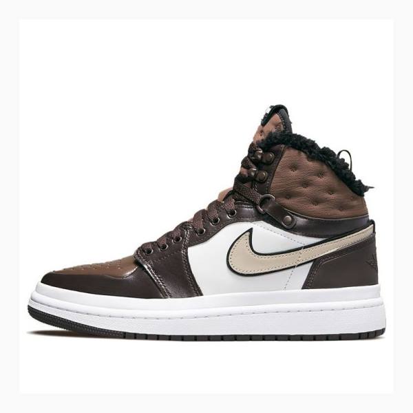 Nike Acclimate Basketsko Air Jordan 1 Dame Brune Hvite | JD-189GZ