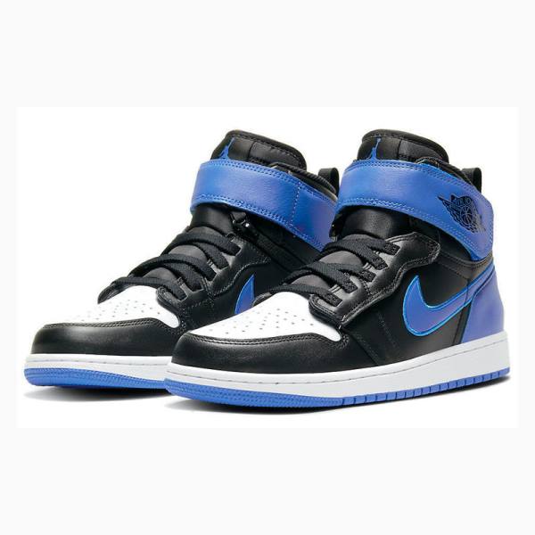 Nike High FlyEase 'Hyper Royal' Basketsko Air Jordan 1 Herre Svarte Blå | JD-712UW