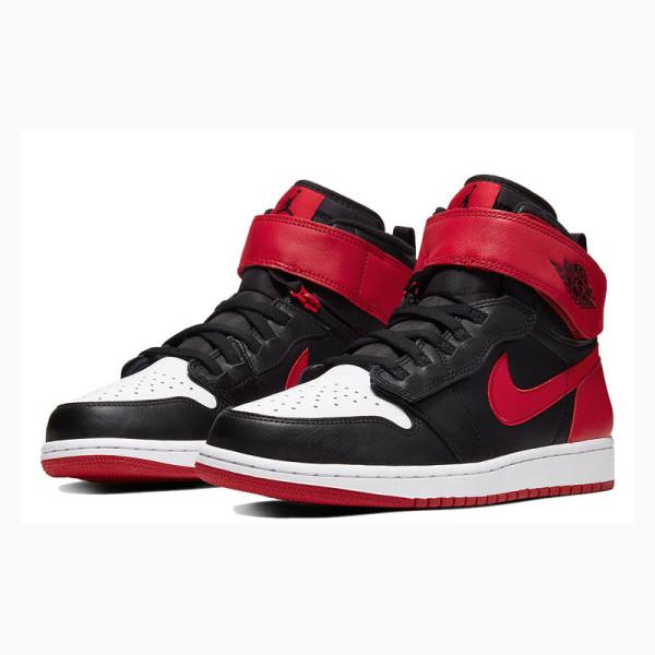 Nike High Flyease Black Gym Red Basketsko Air Jordan 1 Herre Rød Svarte | JD-208FE