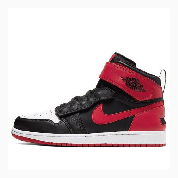 Nike High Flyease Black Gym Red Basketsko Air Jordan 1 Herre Rød Svarte | JD-208FE