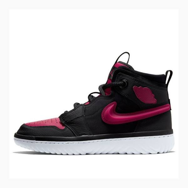 Nike High React Noble Basketsko Air Jordan 1 Herre Svarte Rød | JD-407WT