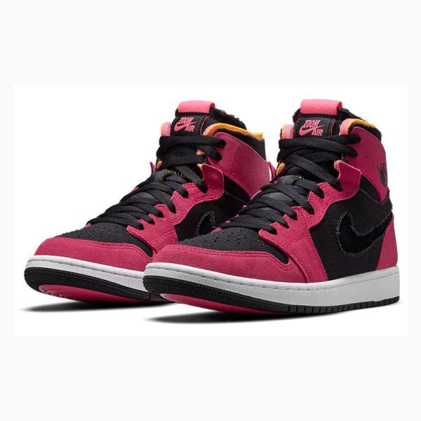 Nike High Zoom Komfort Fireberry Basketsko Air Jordan 1 Herre Lilla Svarte | JD-371FU