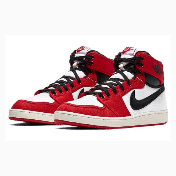 Nike KO Chicago Chicago 2021 Edition Chicago Basketsko Air Jordan 1 Herre Svarte Hvite Rød | JD-321WC