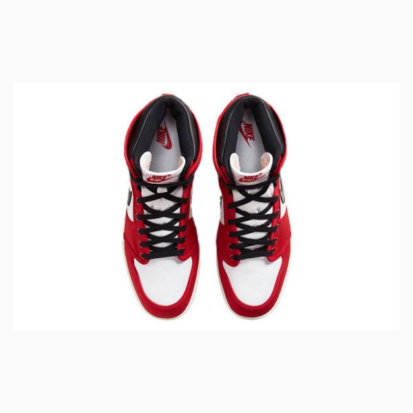 Nike KO Chicago Chicago 2021 Edition Chicago Basketsko Air Jordan 1 Herre Svarte Hvite Rød | JD-321WC