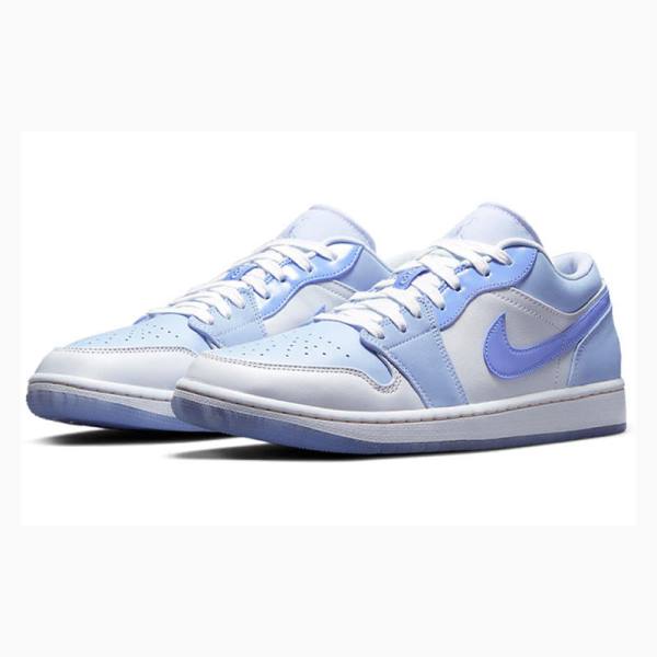 Nike Low SE Mighty Swooshers Joggesko Air Jordan 1 Herre Blå Svarte | JD-203JC