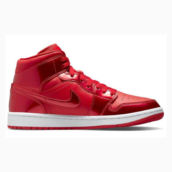 Nike Mid SE Pomegranate Basketsko Air Jordan 1 Dame Rød | JD-520LZ