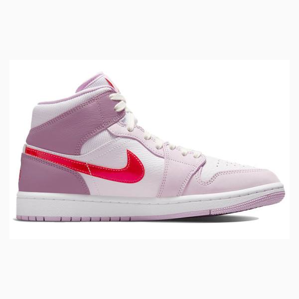 Nike Mid Valentines Day Basketsko Air Jordan 1 Dame Rød Lilla | JD-578TF