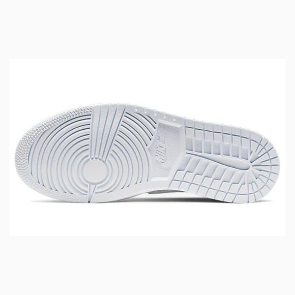 Nike Mid 'White Snakeskin'(W) Basketsko Air Jordan 1 Dame Hvite | JD-174GL