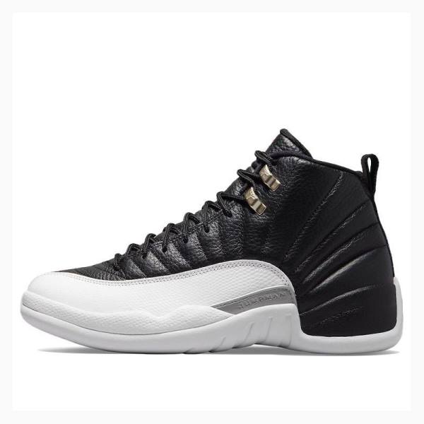 Nike Playoffs Basketsko Air Jordan 12 Herre Svarte Hvite | JD-351BI