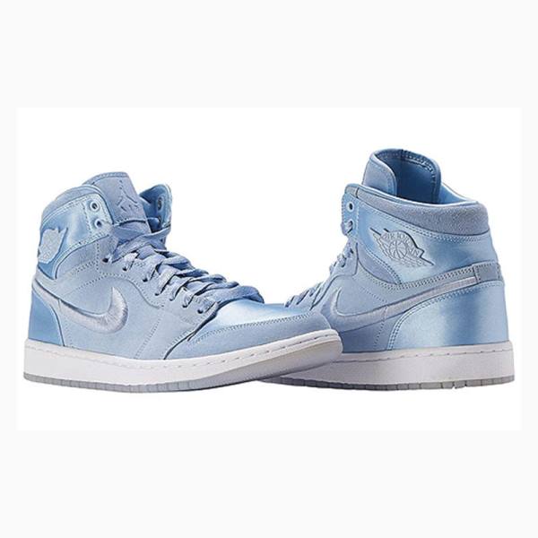 Nike RET High SOH Hydrogen Blue Basketsko Air Jordan 1 Dame Blå | JD-164GJ