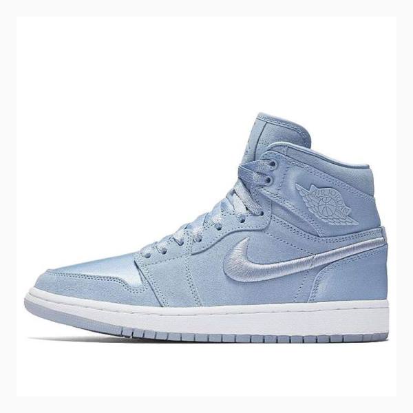 Nike RET High SOH Hydrogen Blue Basketsko Air Jordan 1 Dame Blå | JD-164GJ