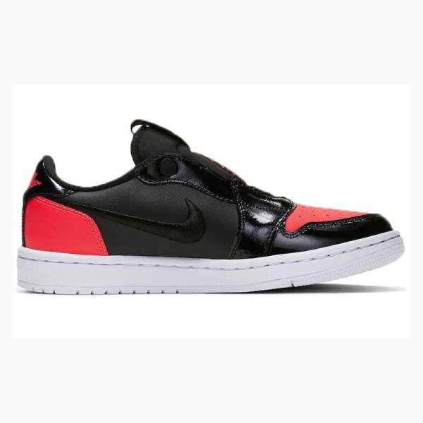 Nike RET Low SLIP JORDAN LEGACY Joggesko Air Jordan 1 Dame Svarte Rød | JD-834LH