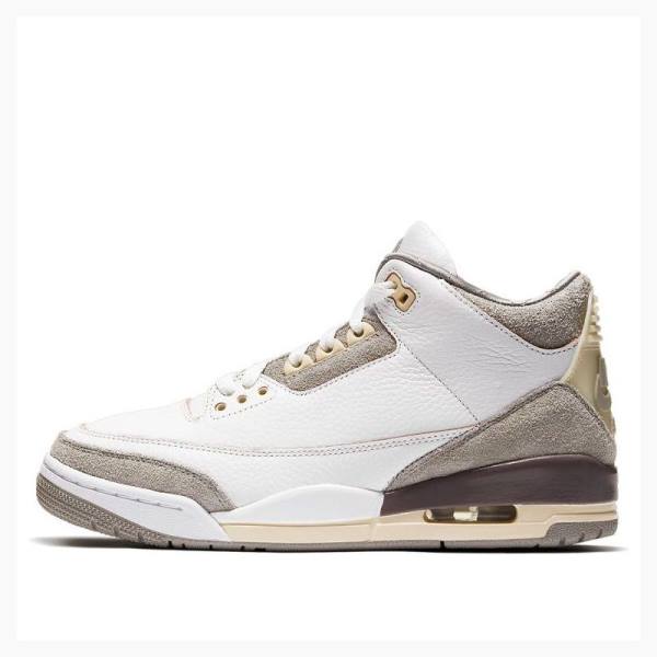 Nike Retro A Ma Maniere Basketsko Air Jordan 3 Dame Hvite Brune | JD-419PA