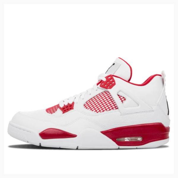 Nike Retro Alternate 89 Basketsko Air Jordan 4 Herre Hvite Rød | JD-460MD