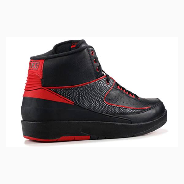 Nike Retro Alternate Basketsko Air Jordan 2 Herre Svarte Rød | JD-031GB