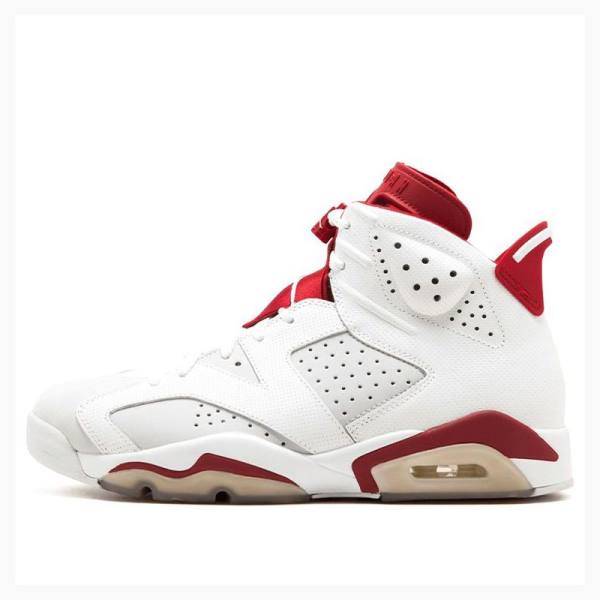 Nike Retro Alternate Basketsko Air Jordan 6 Herre Hvite Rød | JD-032XM