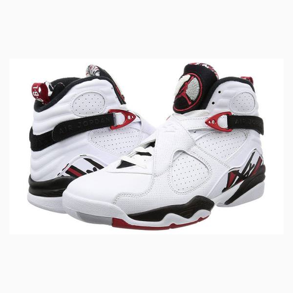 Nike Retro Alternate Basketsko Air Jordan 8 Herre Hvite Svarte Rød | JD-064QI