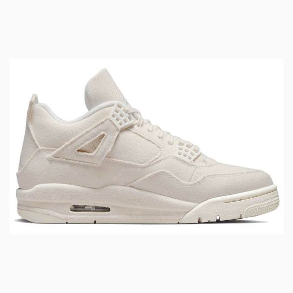 Nike Retro Blank Canvas Basketsko Air Jordan 4 Dame Hvite | JD-048NC