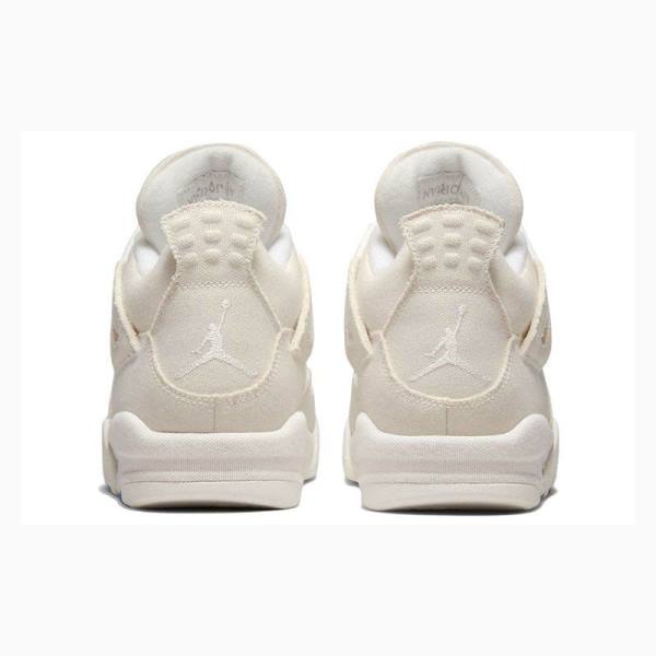 Nike Retro Blank Canvas Basketsko Air Jordan 4 Dame Hvite | JD-048NC