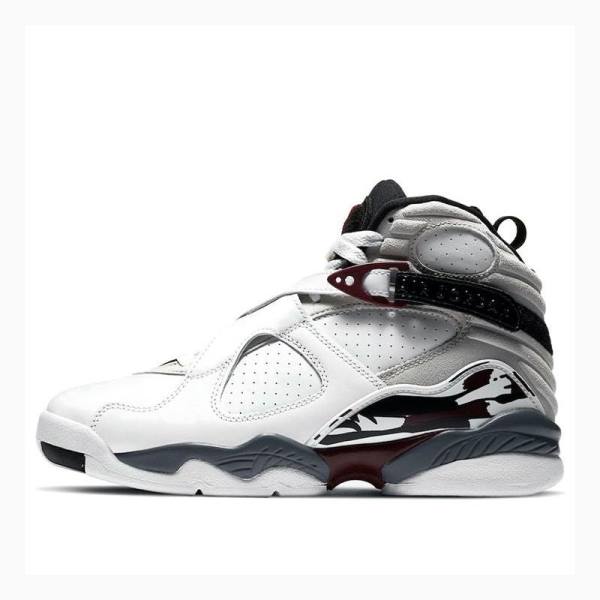 Nike Retro \'Burgundy\' Basketsko Air Jordan 8 Dame Hvite Rød | JD-057OM