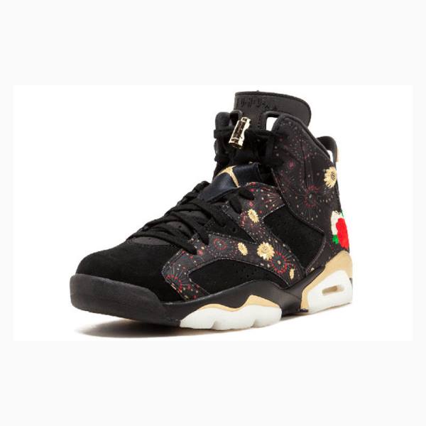 Nike Retro CNY Chinese New Year Basketsko Air Jordan 6 Herre Svarte | JD-912TD