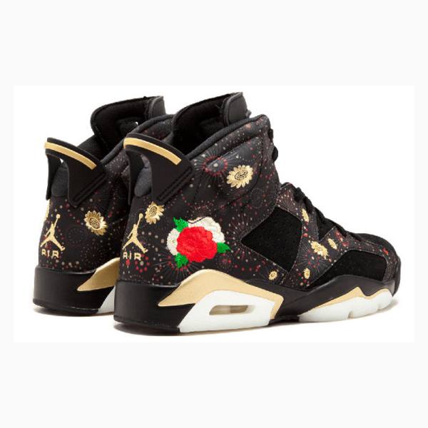 Nike Retro CNY Chinese New Year Basketsko Air Jordan 6 Herre Svarte | JD-912TD