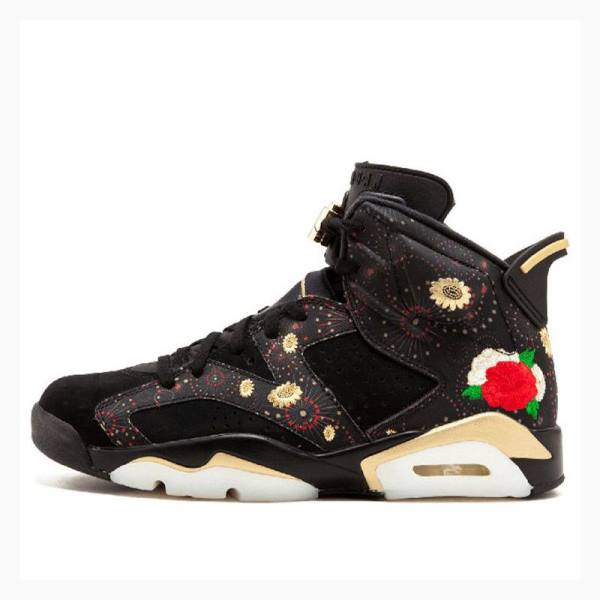 Nike Retro CNY Chinese New Year Basketsko Air Jordan 6 Herre Svarte | JD-912TD