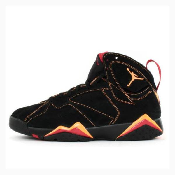 Nike Retro Citrus-Varsity Basketsko Air Jordan 7 Herre Svarte Oransje | JD-624RH