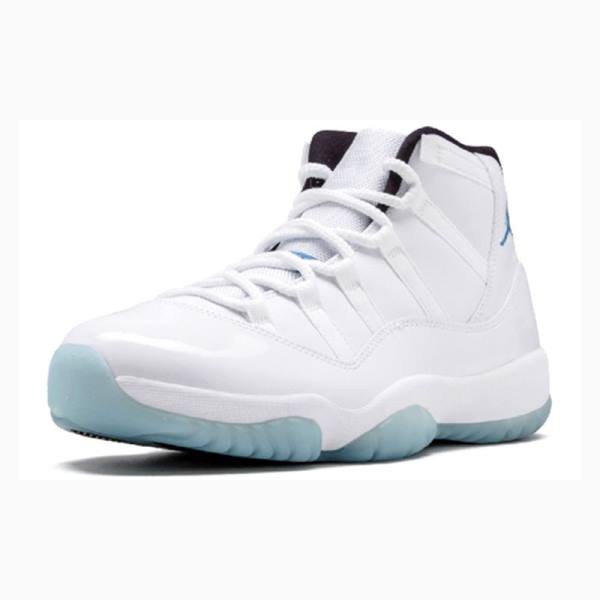 Nike Retro Columbia Legend Basketsko Air Jordan 11 Herre Hvite Blå | JD-379CO