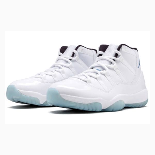 Nike Retro Columbia Legend Basketsko Air Jordan 11 Herre Hvite Blå | JD-379CO