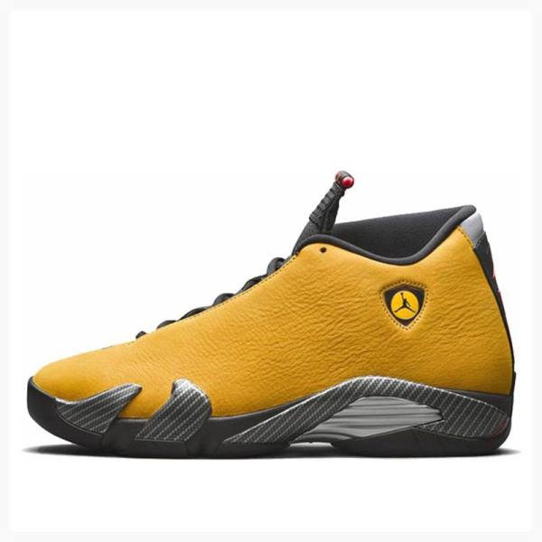 Nike Retro Ferrari Basketsko Air Jordan 14 Herre Gull Svarte | JD-351ZV