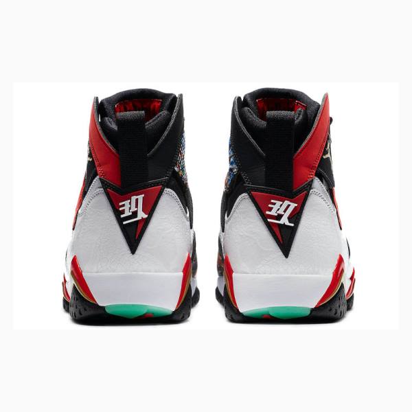 Nike Retro GC China Edition Basketsko Air Jordan 7 Herre Hvite Svarte Rød | JD-375JP