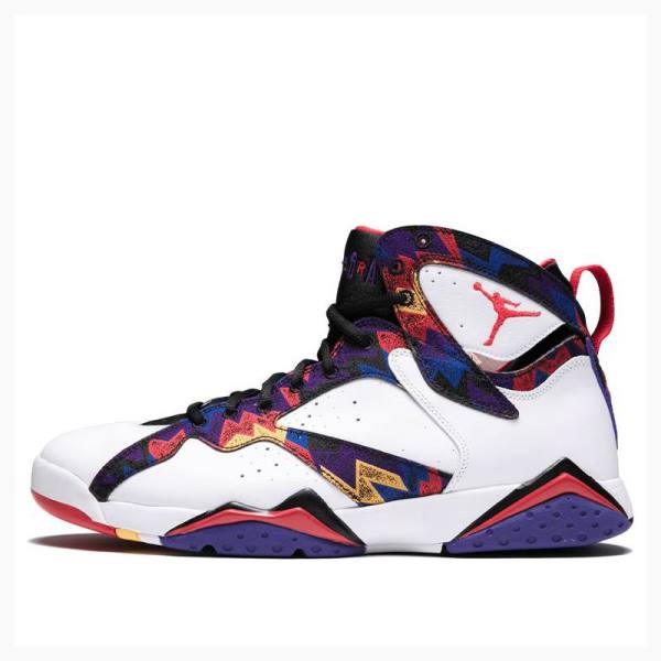 Nike Retro Genser Basketsko Air Jordan 7 Herre Hvite Multicolor | JD-165KA