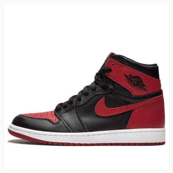 Nike Retro High OG Banned Basketsko Air Jordan 1 Herre Rød Svarte | JD-468RA