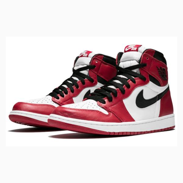 Nike Retro High OG Chicago Basketsko Air Jordan 1 Herre Rød Svarte | JD-751EA