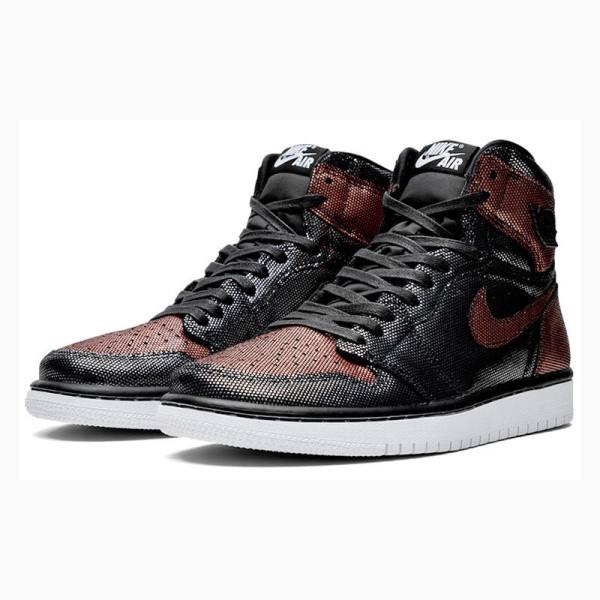 Nike Retro High OG Fearless Basketsko Air Jordan 1 Dame Svarte Rød | JD-357SW